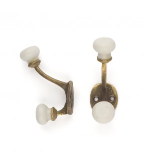 Set of 2 brass Hook