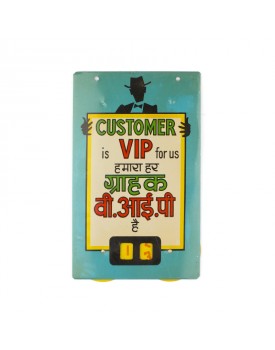 Plaque customer is VIP