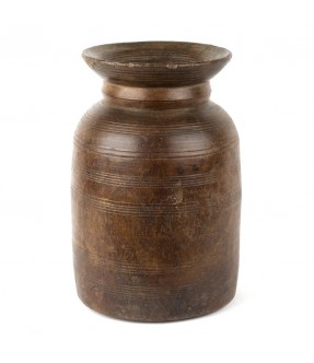 Wooden milk pot