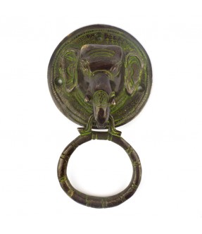 Brass elephant knocker