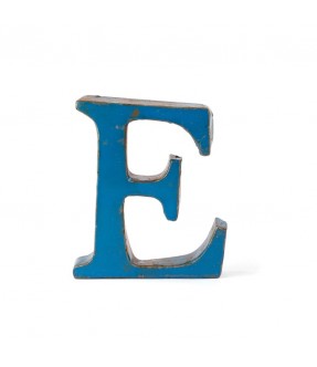 Iron letter E