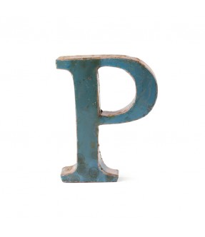 Iron letter P