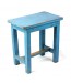 Tabouret rectangle bleu-vue2