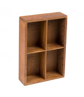 Wall locker teak - 1