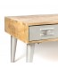 Table bois et métal - 4 tiroirs-vue3