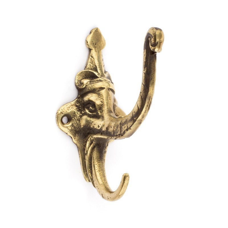 Elephant brass hook - Rickshaw