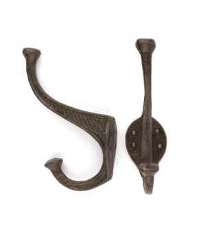 Set of 2 cast iron hook